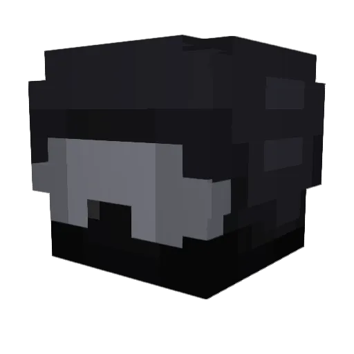 Wandirt Minecraft avatar head, 3D render