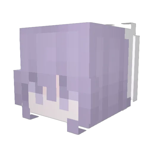 Wanfengyo Minecraft avatar head, 3D render
