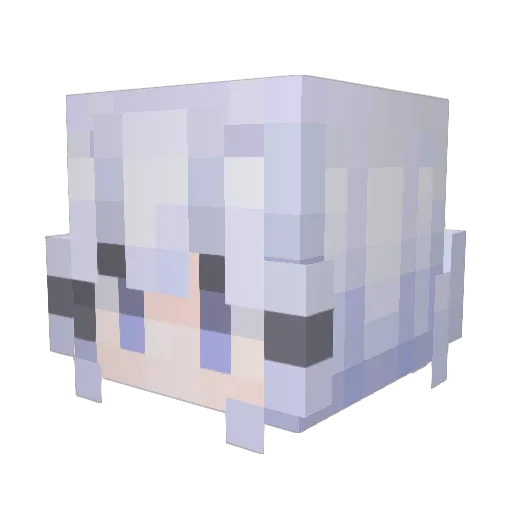 WangFu0721 Minecraft avatar head, 3D render
