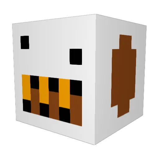 Wang_Brothers Minecraft avatar head, 3D render