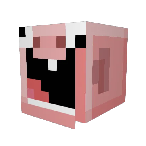 Wani_B23 Minecraft avatar head, 3D render