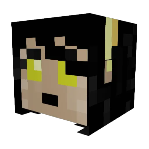 WaningBellator Minecraft avatar head, 3D render