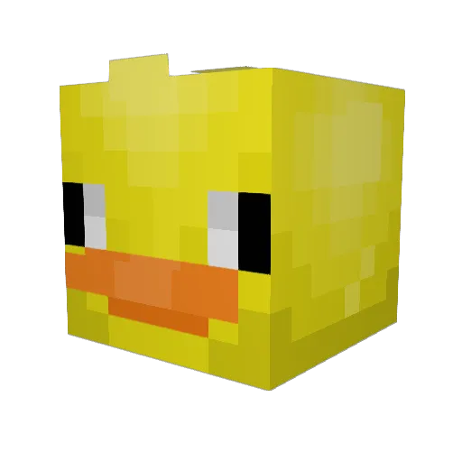 Waninho Minecraft avatar head, 3D render