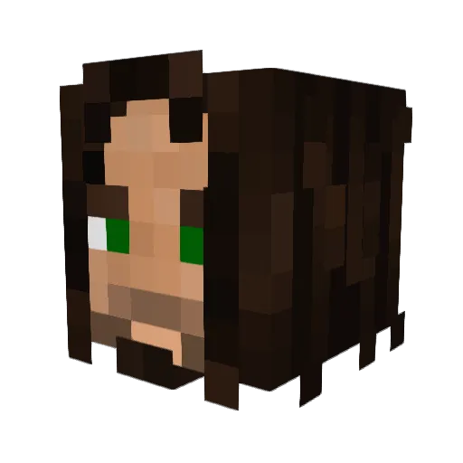 Wanna_Be_HIGH Minecraft avatar head, 3D render