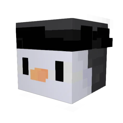 Wanneer Minecraft avatar head, 3D render
