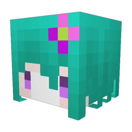 Want_sleep Minecraft avatar head, 3D render