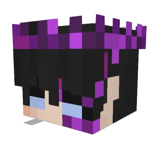 WantaZzy Minecraft avatar head, 3D render
