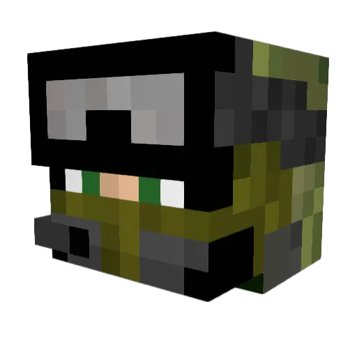 Wantagh28 Minecraft avatar head, 3D render