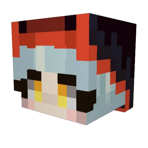 WantedByPolice Minecraft avatar head, 3D render