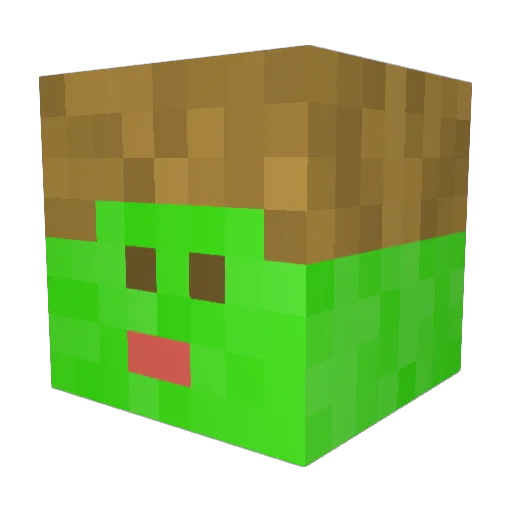 WantedGenie Minecraft avatar head, 3D render