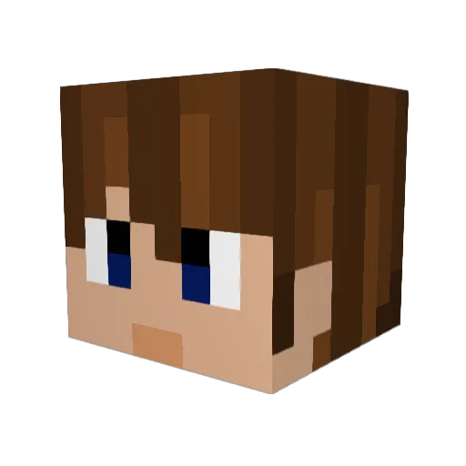 WantedOne123 Minecraft avatar head, 3D render