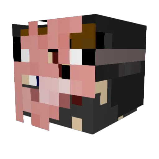Wanted_Dad Minecraft avatar head, 3D render