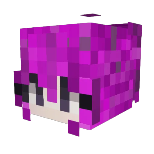 Wantedattic Minecraft avatar head, 3D render