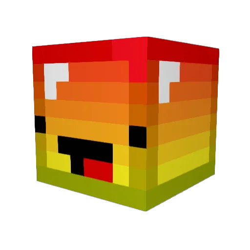 Wanthox Minecraft avatar head, 3D render