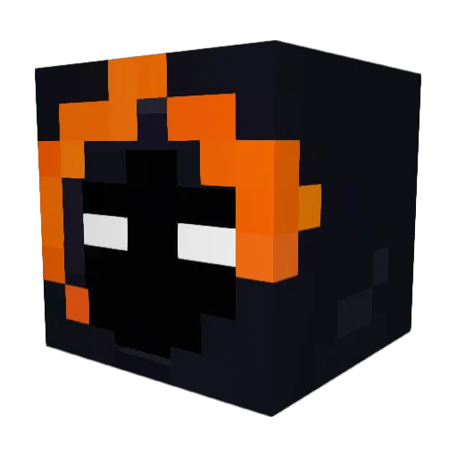 Wantmarina Minecraft avatar head, 3D render