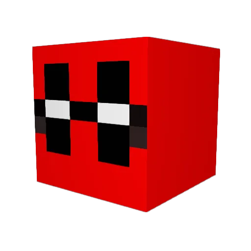 Wanton212 Minecraft avatar head, 3D render
