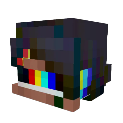Wanyea Minecraft avatar head, 3D render