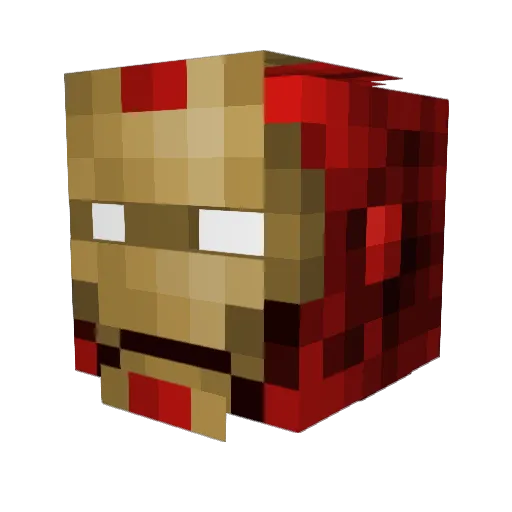WaoGG Minecraft avatar head, 3D render