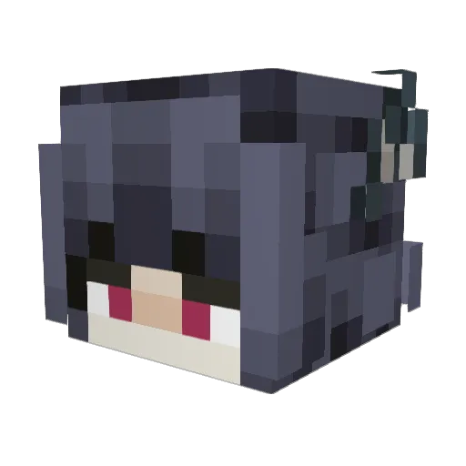 Wao_Ping Minecraft avatar head, 3D render