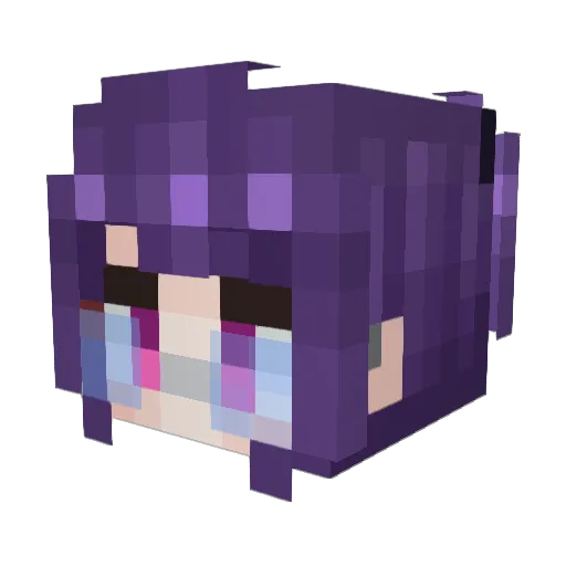 WaonGames Minecraft avatar head, 3D render