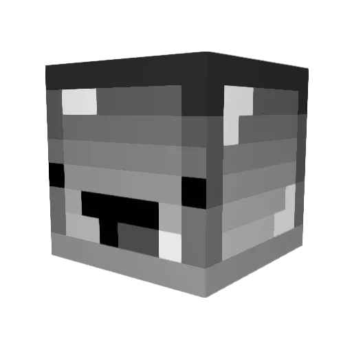 Wapims Minecraft avatar head, 3D render