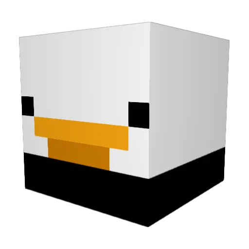 Wapitilul Minecraft avatar head, 3D render
