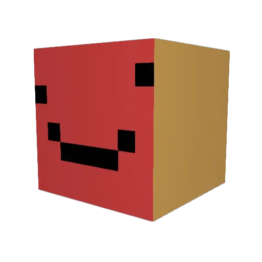 Wapussi Minecraft avatar head, 3D render