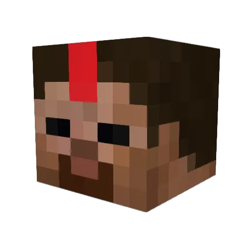 War11235813 Minecraft avatar head, 3D render
