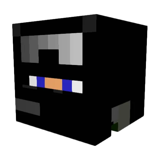 War726 Minecraft avatar head, 3D render