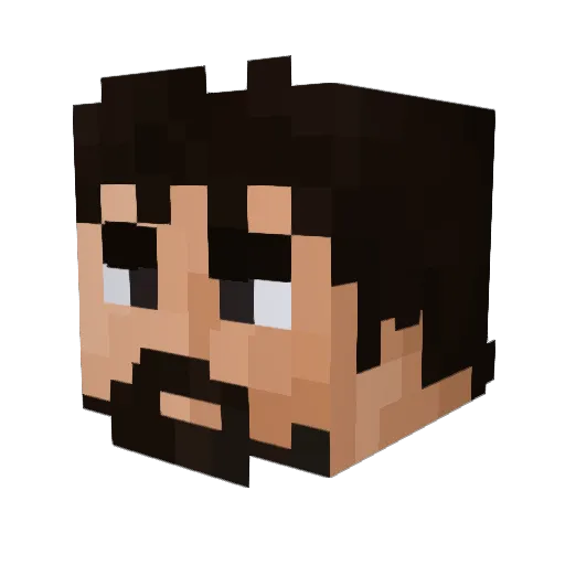 WarCriminalGoose Minecraft avatar head, 3D render