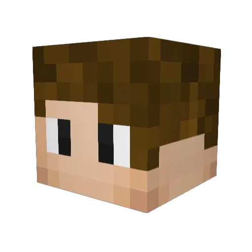 WarDestined Minecraft avatar head, 3D render