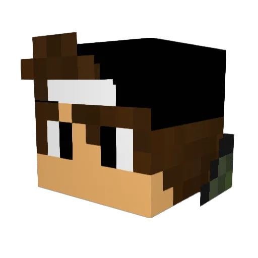 WarEagle1 Minecraft avatar head, 3D render