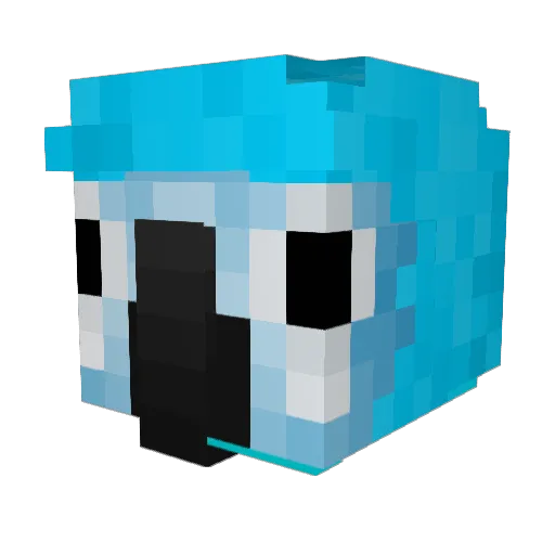 WarFalcon98 Minecraft avatar head, 3D render