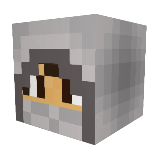 WarFire174 Minecraft avatar head, 3D render
