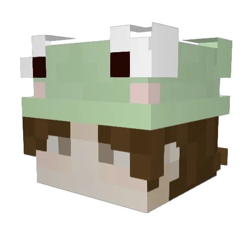 WarForge9 Minecraft avatar head, 3D render