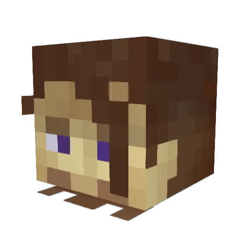 WarGodArxs Minecraft avatar head, 3D render