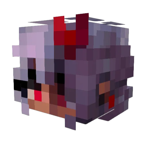 WarGoddess05 Minecraft avatar head, 3D render