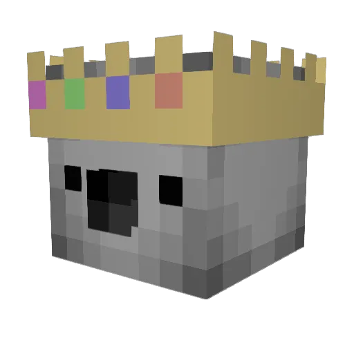 WarHawg Minecraft avatar head, 3D render