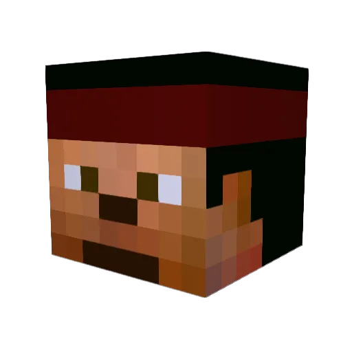 WarHawk243 Minecraft avatar head, 3D render