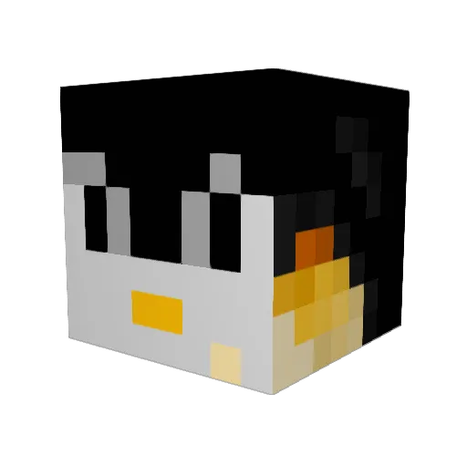 WarHead900 Minecraft avatar head, 3D render
