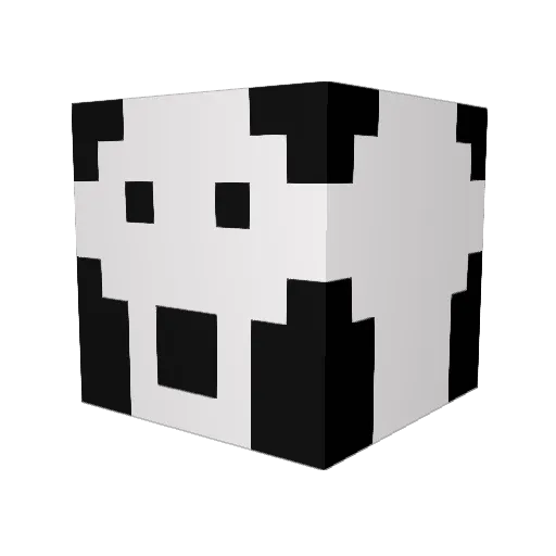 WarJy Minecraft avatar head, 3D render