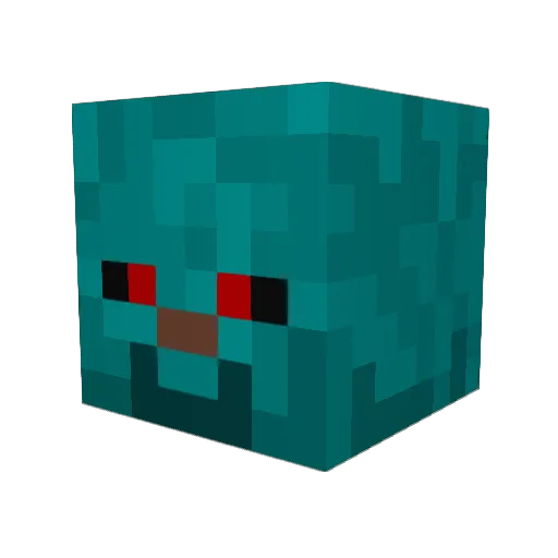 WarMachine00 Minecraft avatar head, 3D render
