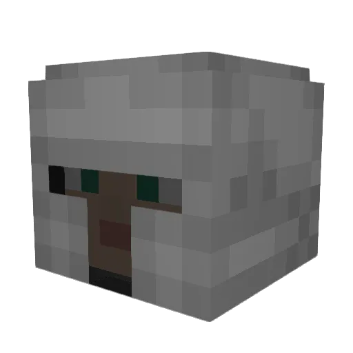 WarMaster726 Minecraft avatar head, 3D render