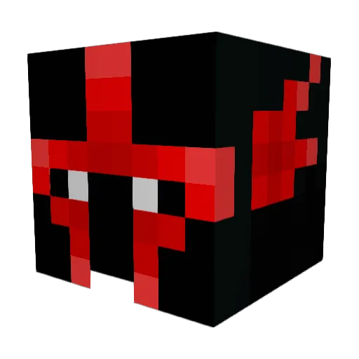 WarOx12 Minecraft avatar head, 3D render