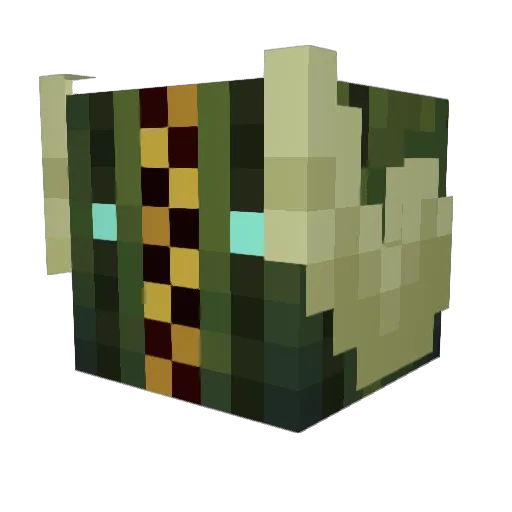WarPlatypus Minecraft avatar head, 3D render