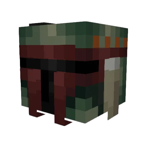 WarRookie Minecraft avatar head, 3D render