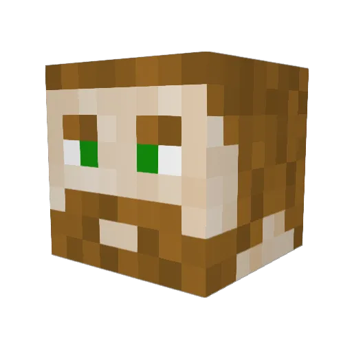 WarViking Minecraft avatar head, 3D render