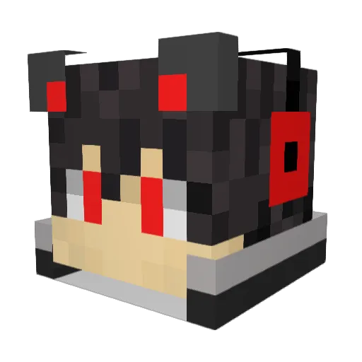 WarWolf453 Minecraft avatar head, 3D render