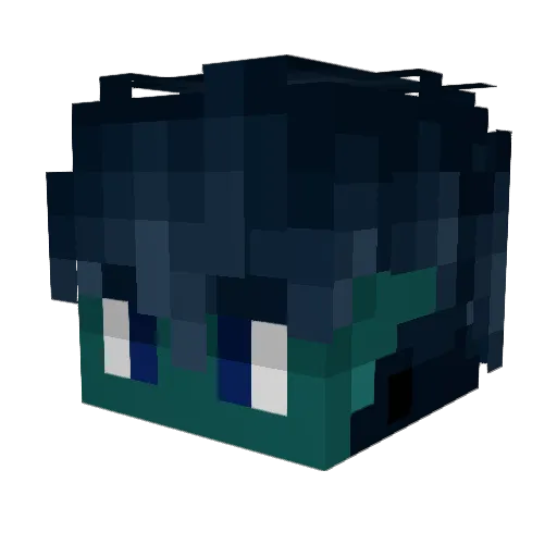 War_Lock9 Minecraft avatar head, 3D render