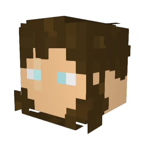 War_Rens Minecraft avatar head, 3D render